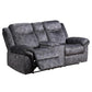 Jimny - Domino Power Console Reclining Loveseats With Power Switch - Furniture Home Direct