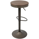 Dakota - Industrial Design Adjustable Barstool (Set of 2) - Furniture Home Direct