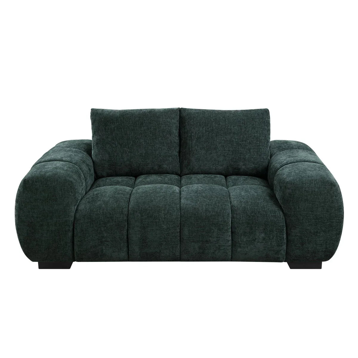 Ferrand - Chenille Loveseat - Green - Furniture Home Direct