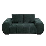 Ferrand - Chenille Loveseat - Green - Furniture Home Direct