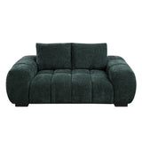 Ferrand - 2 Piece Living Room Sofa & Loveseat Set - Green - Furniture Home Direct