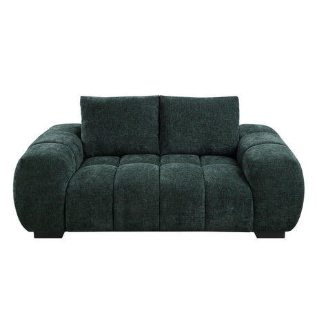 Ferrand - 2 Piece Living Room Sofa & Loveseat Set - Green - Furniture Home Direct