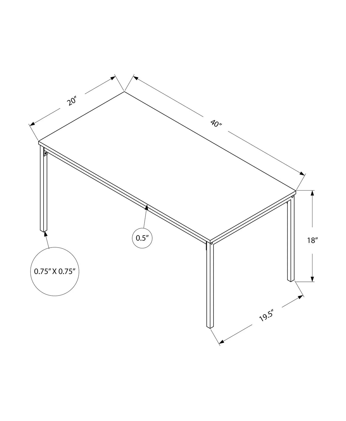 Table, Rectangular, Contemporary & Modern Stylish Design - Furniture Home Direct