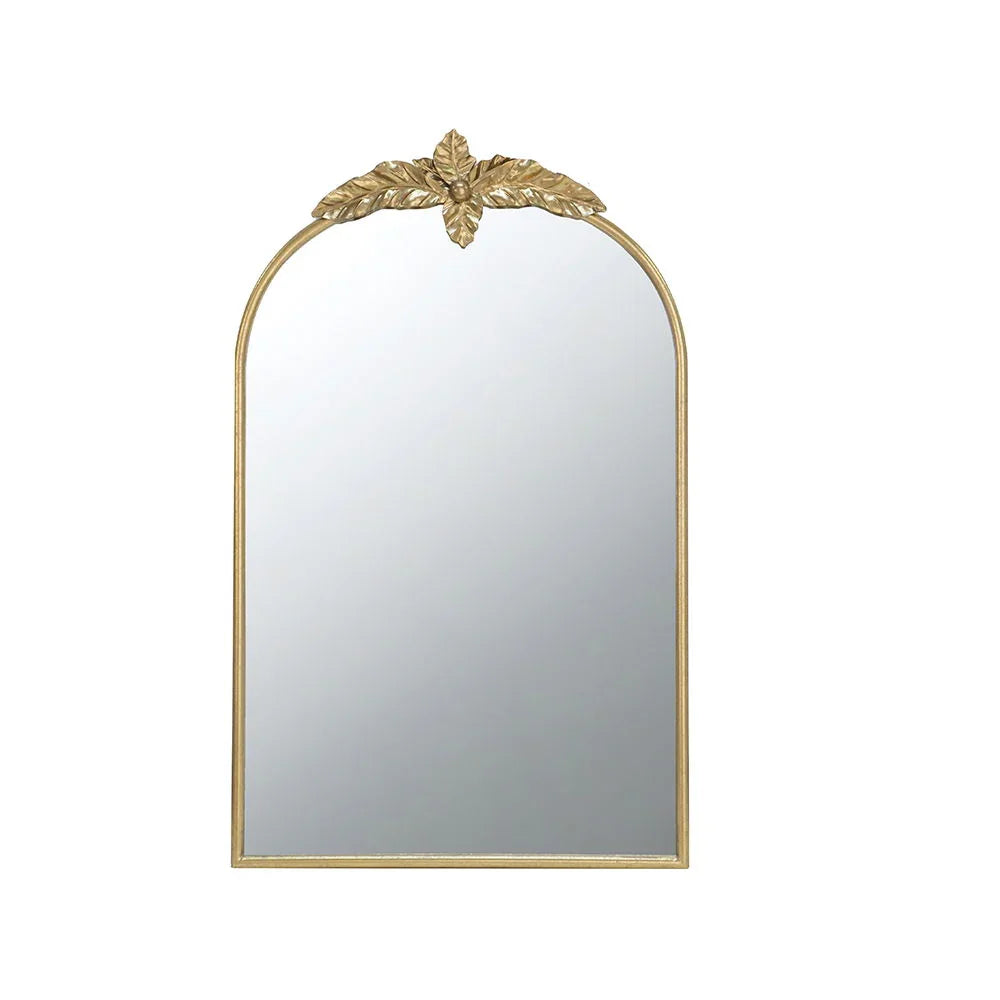 Arched Wall Mirror With Metal Frame, Wall Mirror For Living Room - Furniture Home Direct