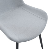 Dining Set With Wooden Table And Eight Chairs Light Gray - Furniture Home Direct