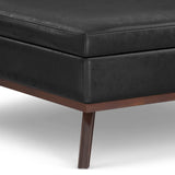 Owen - Multifunctional Square Coffee Table Storage Ottoman - Furniture Home Direct