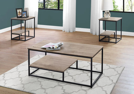 Table Set, Coffee, End, Side, Accent, Living Room, Contemporary & Modern (Set of 3) - Furniture Home Direct