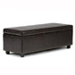 Kingsley - Upholstered Large Storage Ottoman - Furniture Home Direct