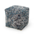 Anita - Square Pouf Ottoman And Floor Cushion - Blue - Furniture Home Direct