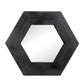 Hexagon Mirror With Natural Wood Frame, Wall Decor For Living Room Bathroom Hallway - Furniture Home Direct