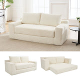 Convertible Loveseat Sofa Bed With Memory Foam & Steel Frame - Furniture Home Direct