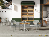 3 Piece Plastic Arm Chair Bistro Grs Premium Ocean Plastic - Furniture Home Direct