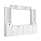 Minimalist Entertainment Wall Unit Set With Bridge For TVs Up To 75" - Furniture Home Direct
