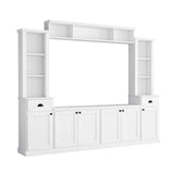 Minimalist Entertainment Wall Unit Set With Bridge For TVs Up To 75" - Furniture Home Direct
