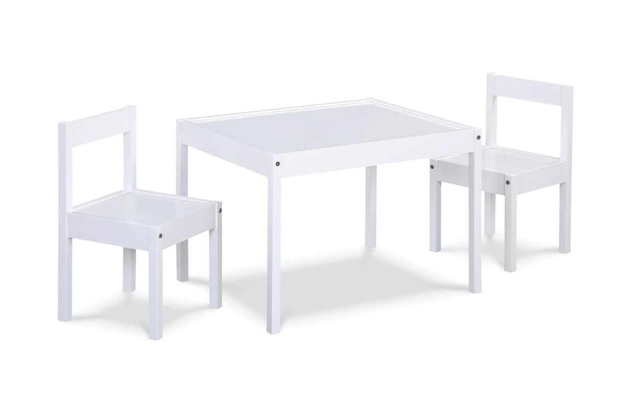 Della - 3-Piece Solid Wood Kids Table & Two Chair Set - Furniture Home Direct