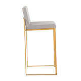 Fuji - Contemporary Design High Back Barstool (Set of 2) - Furniture Home Direct
