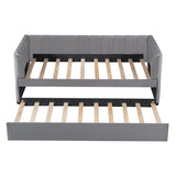 Upholstered Daybed With Ergonomic Design Backrest - Furniture Home Direct