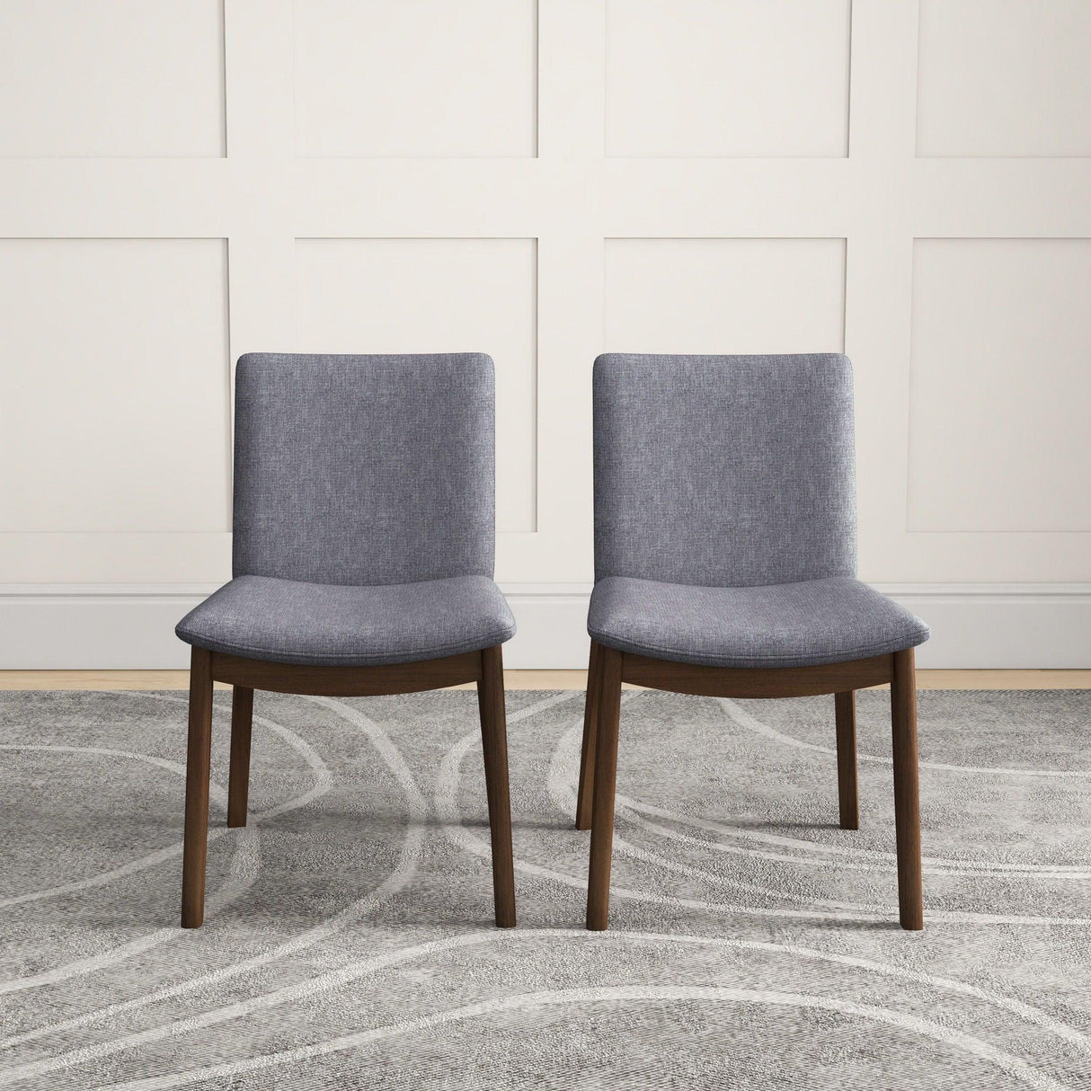 Laura - Mid-Century Modern Solid Wood Dining Chair (Set of 2) - Furniture Home Direct