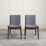 Laura - Mid-Century Modern Solid Wood Dining Chair (Set of 2) - Furniture Home Direct