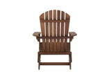 Adirondack Chairs Outdoor Folding Wooden Natural Brown - Furniture Home Direct