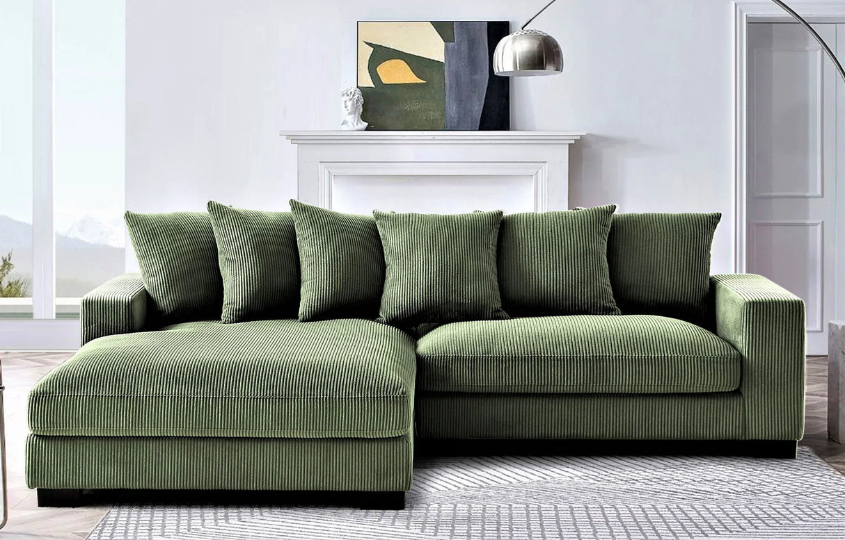 Luxe - Oversized 2 Piece Sectional Couches For Living Room, L Shaped Sofa With Chaise - Furniture Home Direct