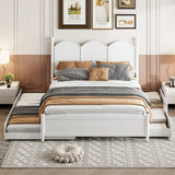 Platform Bed With With 2 Big Drawers And Trundle - Furniture Home Direct