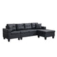 Modern Sectional Sofa Set With Chaise Lounge And Cup Holder - Furniture Home Direct
