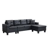 Modern Sectional Sofa Set With Chaise Lounge And Cup Holder - Furniture Home Direct