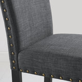 Dining Set Round Table With Upholstered Chairs Black - Furniture Home Direct