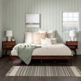 Mid-Century Modern Solid Wood Platform Bed Frame - Furniture Home Direct