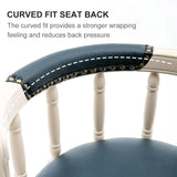 Leather Wooden Bar Stool - Furniture Home Direct