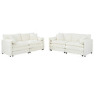 Modern Chenille Oversized Deep Seat Luxury 2 Piece Sofa Set With 4 Pillows - Furniture Home Direct