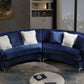 Velvet Curved Sofa - Furniture Home Direct