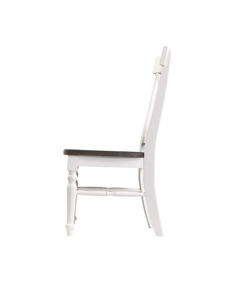 Mountina - Dining Chairs (Set of 2) - Brown / White - Furniture Home Direct