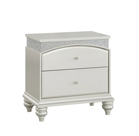 Maverick - Night Stand - Silver - Furniture Home Direct
