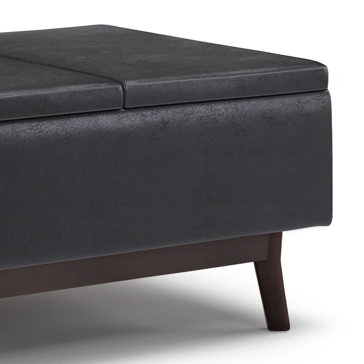 Owen - Tray Top Small Coffee Table Upholstered Storage Ottoman - Furniture Home Direct