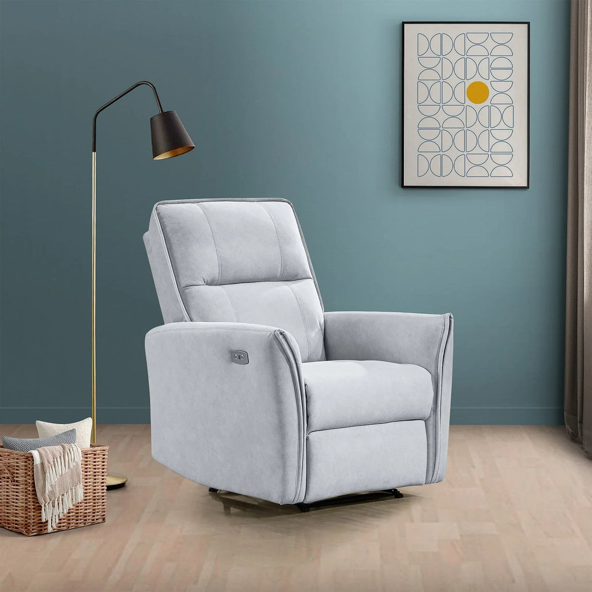 Asheville - Suede Recliner Chair - Furniture Home Direct