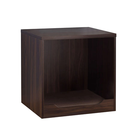 Modern Pet End Table With Removable Mat - Dark Walnut - Furniture Home Direct