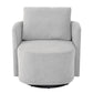 360° Modern Swivel Chair With Upholstered Curved Design - Furniture Home Direct