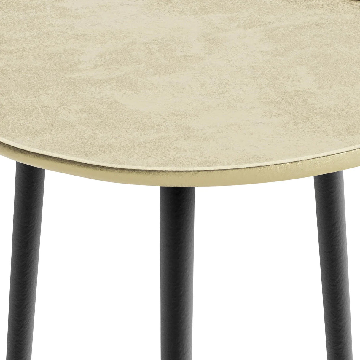 Tanner - Metal Side Table - Gold - Furniture Home Direct