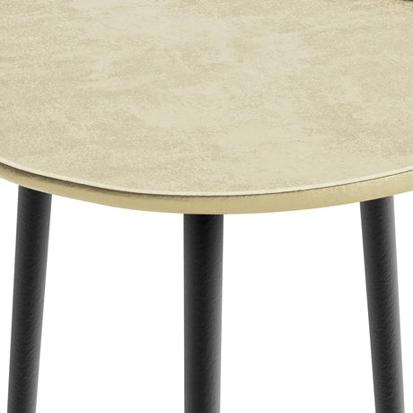 Tanner - Metal Side Table - Gold - Furniture Home Direct