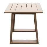 Traditional Style Outdoor Square End Table - Furniture Home Direct