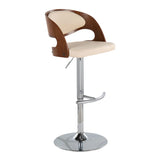 Pino - Mid Century Modern Adjustable Barstool With Swivel - Furniture Home Direct