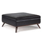 Owen - Multifunctional Square Coffee Table Storage Ottoman - Furniture Home Direct