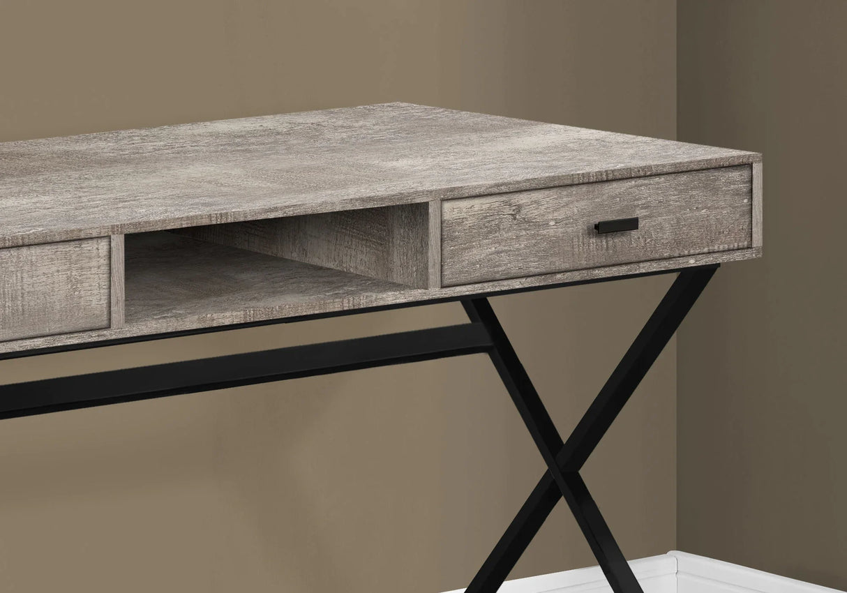 Computer Desk For Home Office, Laptop, Storage Drawers, Glossy Contemporary & Modern - Furniture Home Direct