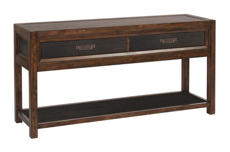 Branson - 2 Drawer Console Table - Brown - Furniture Home Direct