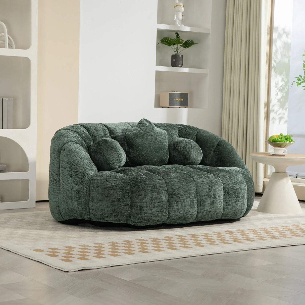 Bean Bag Lazy Sofa Durable Comfort Lounger High Back Bean Bag Chair Couch - Furniture Home Direct