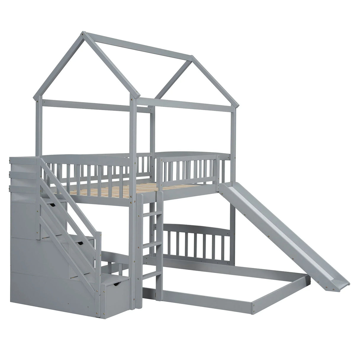 House Bunk Bed With Slide - Furniture Home Direct
