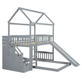 House Bunk Bed With Slide - Furniture Home Direct