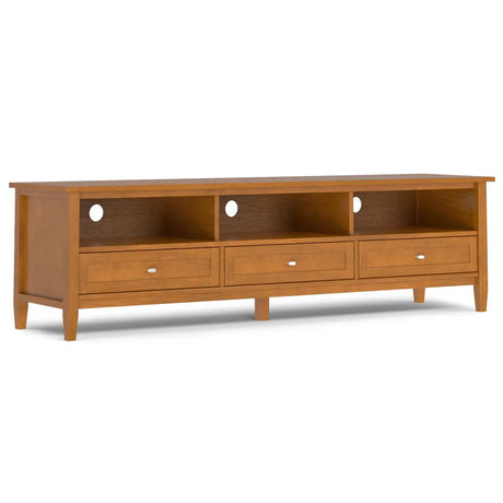 Warm Shaker - Handcrafted Low TV Media Stand - Furniture Home Direct
